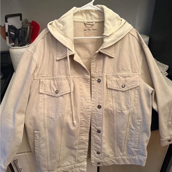 We the free flawlesss hooded denim jacket - Picture 3 of 4